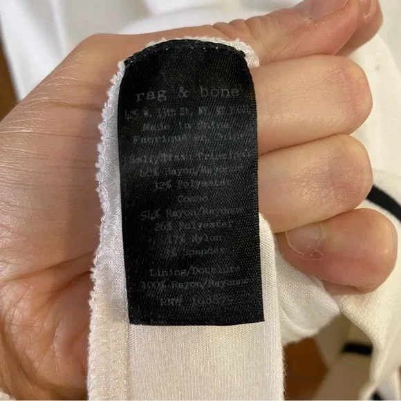 RAG & BONE Black & White Stretch Knit Dress XS - Picture 7 of 7